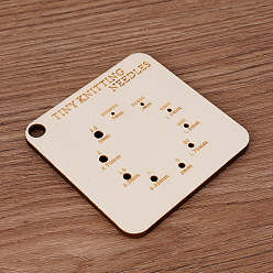 Античный Белый Деревянные швейные линейки, квадратный, старинный белый, 63x63 мм