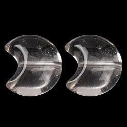 Хрусталь Природный кристалл кварца бусины, горного хрусталя, серп, 16.5x14x8 мм, отверстие : 1.2 мм