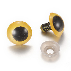Золотистый Ремесло пластиковые куклы глаза мягкую игрушку глаза, безопасные глаза, золотые, 16 мм