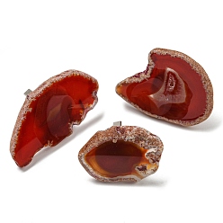 (123L) Белый крем непрозрачный блеск Окрашенный и нагреваемый натуральный ломтик агата, USB-ночник, украшение, ночник из целебного камня для домашнего декора спальни, огнеупорный кирпич, 38~67.5x33~41x26~27 мм