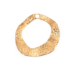 Ring Шкентели нержавеющей стали, реальный 18 k позолоченный, кольцо, 18 мм