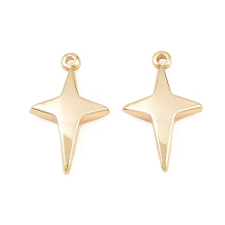Golden 304 Stainless Steel Pendants, Star Charms, Rack Plating, Long-Lasting Plated, Golden, 21x13x4mm, Hole: 1.2mm