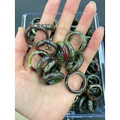 Кровь драконов Натуральные кольца из крови дракона, внутренний диаметр: 17~20 мм