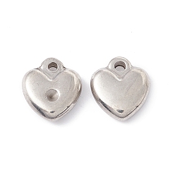 Stainless Steel Color Non-Tarnish 201 Stainless Steel Pendant Rhinestone Settings, Heart, Stainless Steel Color, Fit for 1.8mm Rhinestone, 11x10x3mm, Hole: 1.8mm
