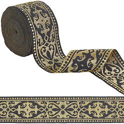 Бледно-Золотистый Лента для вышивки из полиэстера, аксессуары для одежды, бледно золотарник, 2 дюйм (50 мм)