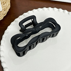 Черный Заколки для волос из пластика, аксессуары для волос для женщин и девочек, чёрные, 97x55x39 мм