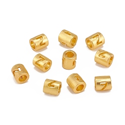 Letter Z Полые подвесные бусины из сплава, бочка с письмом, матовый золотой цвет, letter.z, 6.5x5 мм, отверстие : 3.5 мм