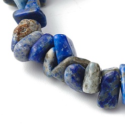 Lapis Lazuli Natural Lapis Lazuli Chip Bead Stretch Bracelets for Children, Inner Diameter: 1-7/8 inch(4.8~5.1cm)