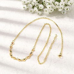 Настоящее золото 18K Ожерелья с подвесками в форме сердца из латуни с микропаве и кубическим цирконием, ожерелья-цепочки для женщин, стойки покрытие, без кадмия и без свинца, долговечный, реальный 18 k позолоченный, 17.32 дюйм (44 см)