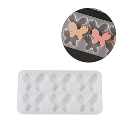 Бабочка Брелок для ключей своими руками, кулон, силуэт, силиконовые формы, для уф-смолы, изготовление изделий из эпоксидной смолы, бабочка, 140x75x6 мм, внутренний диаметр: 13x41 мм