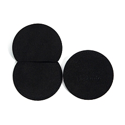 Черный Бархатный мешочек для хранения ювелирных изделий, круглая сумка-конверт, чёрные, 7x7 см