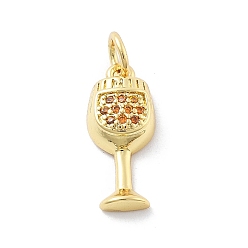 Настоящее золото 18K Латунные микро проложить кубического циркония подвески, чаши для кубков, с целью перехода в кольце, без кадмия и без свинца, стойки покрытие, долговечный, реальный 18 k позолоченный, 16x7x3.5 мм, отверстие : 3.5 мм