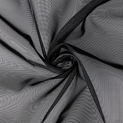 Черный Сетчатая ткань из полиэстера, для аксессуаров для одежды, чёрные, 2160x1520x0.2 мм