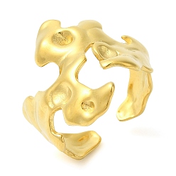 Настоящее золото 18K 304 открытые манжеты из нержавеющей стали для женщин, реальный 18 k позолоченный, 22 мм, регулируемый