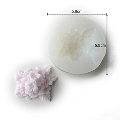 Белый Пищевые силиконовые формы для свечей с цветочным ароматом, формы для изготовления свечей, форма для ароматерапевтической свечи, белые, 5.8x5.8x2.3 см