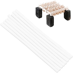 Белый 8шт керамические украшения подвесной кронштейн для обжига инструмент для печи, подвесной горящий стержень, для фарфоровых бусин, , белые, 102x3 мм