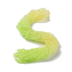 Желтый Прозрачные стеклянные бусины, сегментированные разноцветные бусины, треугольные, желтые, 4.5x4.5x3 мм, отверстие : 0.9 мм, около 142 шт / нитка, 13.58~13.78'' (34.5~35 см)