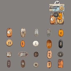 Oval Бумажные наклейки из материала бухгалтерской книги, клейкие этикетки для рулонов, для конвертов, Наклейки с сертификатами о запечатывании штампов, овальные, 13.5x7.6x0.6 см, 20 шт / комплект