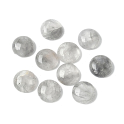 Облако Кварц Кабошоны из натурального мутного кварца, плоско-круглые, 13.5~14x5.5 мм