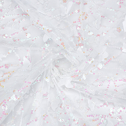 Pink Полиэфирная лента, вышивка и сетка с бабочками, аксессуары для одежды, розовые, 51-1/8 дюйм (1300 мм)