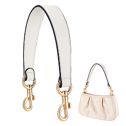 Бежевый Кожаные ремни для сумок, подходит для замены ремней сумок, золотой свет, бежевые, 388x27.5x3 мм