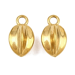 Real 20K Gold Plated 304 подвески из нержавеющей стали, очарование карамболы, ионное покрытие (ip), реальный 20 k позолоченный, 16x9x9 мм, отверстие : 2.4 мм