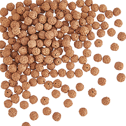 Saddle Brown 100Pcs Rudraksha Mala Beads, Saddle Brown, 9.5~10x10.5~11mm, Hole: 1.2mm