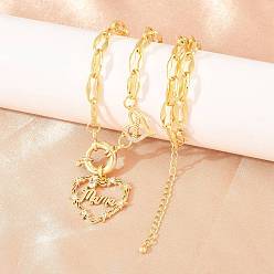 Настоящее золото 18K Подвеска в виде сердца с прозрачными кубическими циркониями в латунном стиле ко Дню матери., без кадмия и без свинца, долговечный, стойки покрытие, реальный 18 k позолоченный, 16.93 дюйм (43 см)