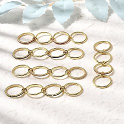 Настоящее золото 18K Латунные микро проложить пальцев кольца кубического циркония, штабелируемые кольца, стойки покрытие, долговечный, без кадмия и без свинца, реальный 18 k позолоченный, 1.5 мм, размер США 7 1/4 (17.5 мм)