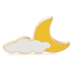 Луна Эмалевые значки на временную тему, броши из сплава для одежды рюкзака, луна, 16.5x28.5 мм