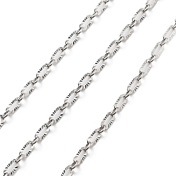 Платина 10 м латунные кабельные цепи, пайки, без кадмия, без никеля и без свинца, с катушкой, платина, 4.8x2.3x2.3 мм