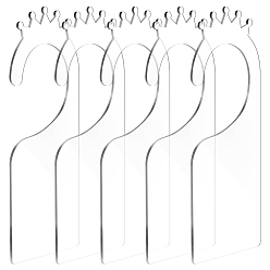 Прозрачный Арочный акриловый прозрачный подвесной знак, чистый акриловый лист, для самодельного шкафа-разделителя, вешалка для дверной ручки, прозрачные, 180x80x2 мм, внутренний диаметр: 51 мм