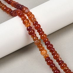 Red Agate Нити бусин из натурального красного агата (окрашенные и нагретые), вазы формы, 14x8 мм, отверстие : 1 мм, около 28~29 шт / нитка, 15.24''~15.43'' (38.7~39.2 см)