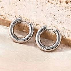 Нержавеющая Сталь Цвет Серьги из 201 нержавеющей стали, с 304 штифтов из нержавеющей стали, цвет нержавеющей стали, 20.5x5 мм