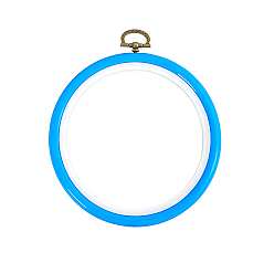 Темно-Голубой Обручи для вышивки крестом из пластика, вышитая рамка дисплея, аксессуары для швейных инструментов, глубокое синее небо, 210 мм