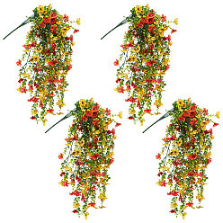 Разноцветный 4шт. искусственная пластиковая фиолетовая лоза для свадебного украшения, домашний декор своими руками, красочный, 770~785x170~260x40~50 мм