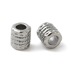 Нержавеющая Сталь Цвет 304 из нержавеющей стали бусы, колонка, анти-тускнение, цвет нержавеющей стали, 6x5 мм, отверстие : 2.6 мм