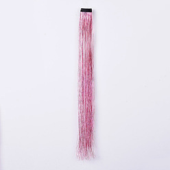 Pink Mode Damen Haarklammern, mit Pet & Braid Nylon Metallic Cord Haar Perücken, rosa, 500x35 mm