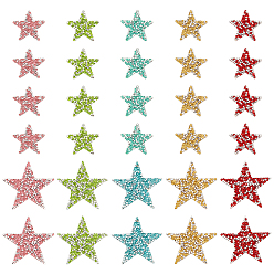 (52) Непрозрачная лаванда 30шт 10 стили звезда исправление горный хрусталь, аппликации из страз, аксессуары для костюма, разноцветные, 40~60x40~60x2.5 мм