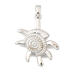 Turtle Латунные подвески, платина, долговечный, прелести черепахи, 25x20x3 мм, отверстие : 5x3 мм