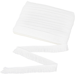 Белый Полиэфирные ленты, украшение занавеса, аксессуары для костюма, белые, 1-1/8 дюйм (30 мм)