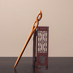 Infinity Старинные деревянные палочки для волос, аксессуары для волос для женщины девушки, бесконечности узором, 180 мм