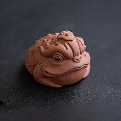 Шоколадный Керамика, фигурки буфонида, украшение для домашнего офиса по фэн-шуй, цвет шоколада, 50x40x67 мм