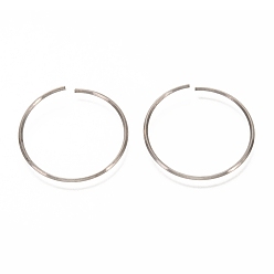 Нержавеющая Сталь Цвет Не тускнеют 304 нержавеющая сталь открытые быстроразъемные соединения, Кольца, цвет нержавеющей стали, 30x1 мм, внутренний диаметр: 28 мм