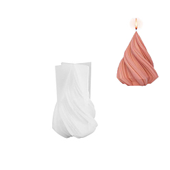 Cone Силиконовые формы для свечей своими руками, изготовление ароматических свечей, скрученный, конус, 6.2x9 см