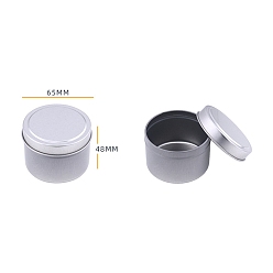 Серебро Ящик для хранения жести, чашки для свечей, для сухого хранения, специи, серебряные, 65x48 мм