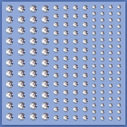 Белый Акриловые наклейки на лицо со стразами, Самоклеящийся алмаз для лица для макияжа лица, глаз и тела, белые, 10x10 см