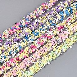 (52) Непрозрачная лаванда Отделка бусинами из смоляных стразов, самоклеящаяся смоляная лента, с полимерной глиной, для поделок искусства, разноцветные, 14~20x2~3.5 мм, около 1.09 ярдов (1 м) / пачка