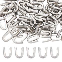 Нержавеющая Сталь Цвет 304 спиральные костяные наконечники из нержавеющей стали, крышка конца цепи рыбья кость, цвет нержавеющей стали, 14x11.5x3 мм