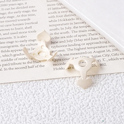 Linen Spray Painted Acrylic Beads Caps, 3 Petals, Linen, 16x8mm